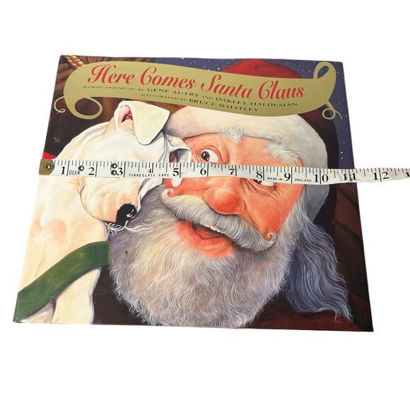 BOOK Here Comes Santa Claus Gene Autry Illustrated by Bruce Whatley Hardcover - Picture 7 of 8